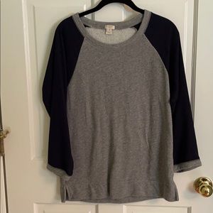 J. Crew 3/4 sleeve shirt